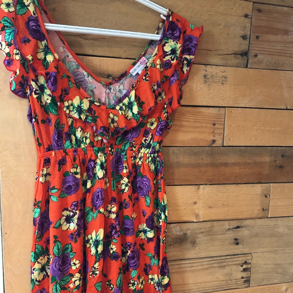Body central floral mini dress